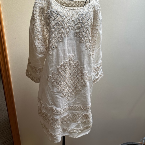 NWOT Free People embroided tunic dress - Picture 7 of 8